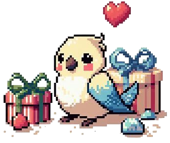 Pajaro con regalos